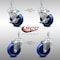 Service Caster 4 Inch SS Solid Polyurethane Swivel 10mm Threaded Stem Caster Brakes, 2PK SCC-SSTS20S414-SPUS-M1015-2-TLB-2 - alternate 1